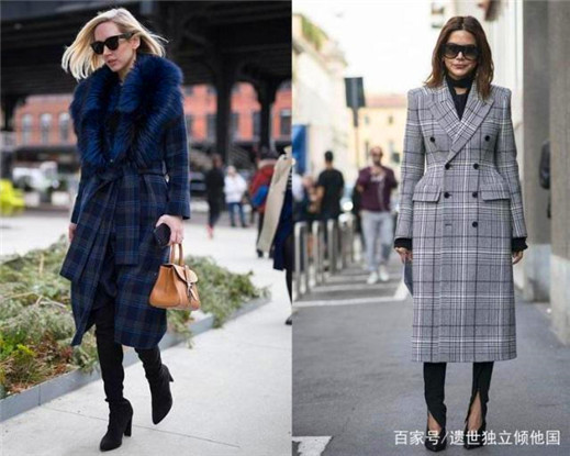 不易过时的4种格纹大衣，你最爱哪一款？